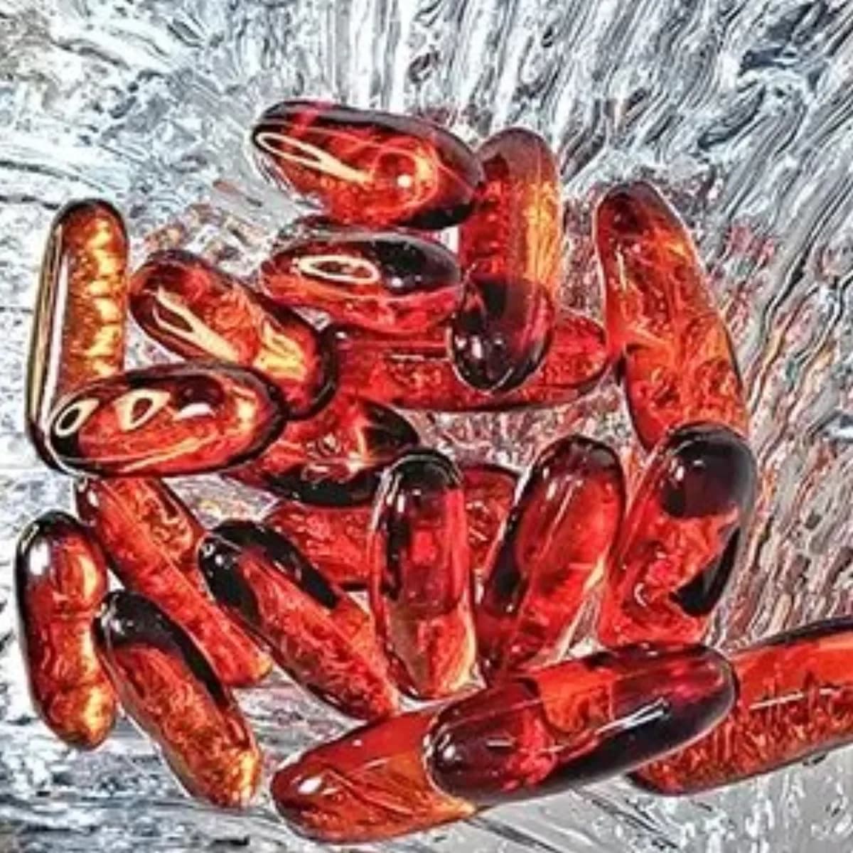 Коричневая большая капсула